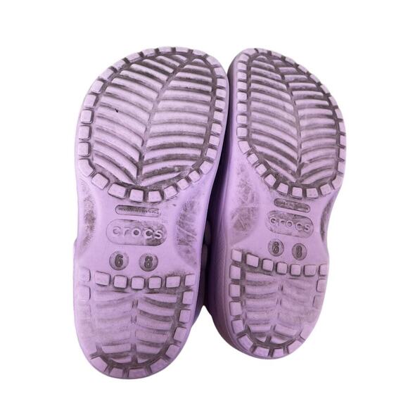 Lavender crocs gently used size 6 in womens nursing shoes, sandals, slides - Picture 6 of 8